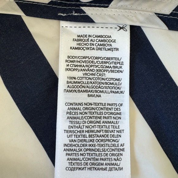 NWOT RALPH LAUREN Chevron Stripe Cotton Midi Dress - Picture 14 of 14